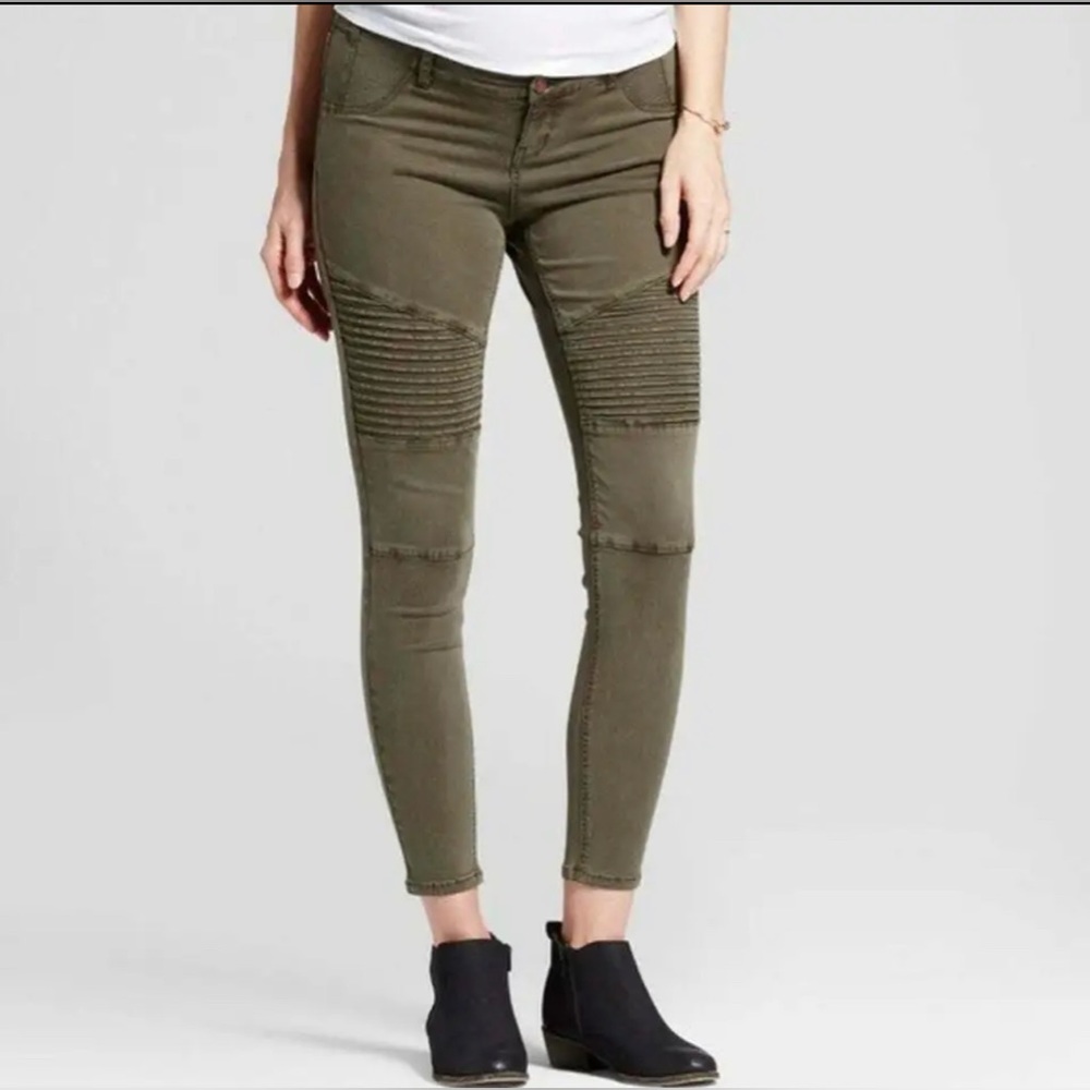 Isabel maternity moto pants size 18 army green